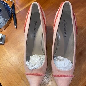 Donald Pliner Rose Floe Suede Pump - Pink Women heels